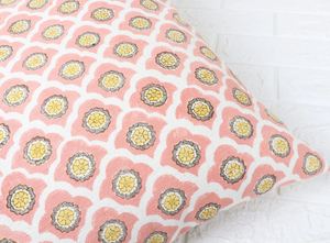 Embroidered Texture Modern 100% Cotton Ivory Mustard Yellow Fringe Customizable <b>Cushion</b> Cover Border Square Sofa Home Decor - Product Image 3