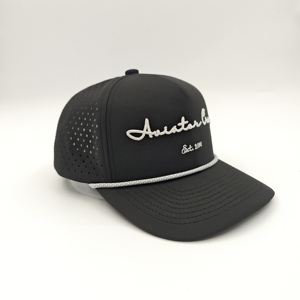 Gorra de Béisbol de 5 Paneles con Logotipo Bordado en Poliéster de Alta Calidad, Gorra Deportiva con Cierre a Presión, Diseño Dot Dobby - Product Image 4