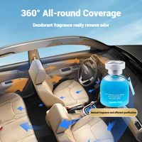 Diffuseur de parfum suspendu pour voiture, bouteille en verre liquide tendance avec bouchon rotatif, sans électricité, vente en gros