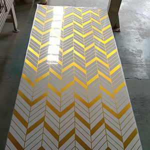 Paneles de Pared de Arte Personalizados, Decoración de <span class=keywords><strong>PVC</strong></span>, Efecto Brillante de Lujo, Panel UV de Mármol Brillante - Product Image 1