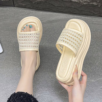 Sandales tendance de haute qualité pour femmes, sandales respirantes antidérapantes, sandales de haute qualité