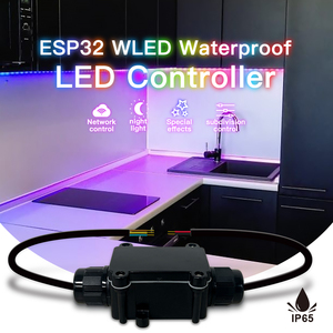 Controlador LED Inteligente ESP32 <span class=keywords><strong>WLED</strong></span> IP65 a Prueba de Agua, Control por Aplicación, Sincronización de Música por Píxeles SPI, Controlador de Tiras LED de Color de Ensueño para Exteriores - Product Image 1
