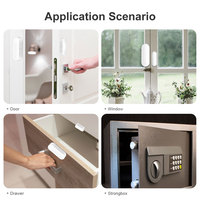 Sensor Inteligente WiFi Tuya para Puerta y Ventana, Detector de Alarma Inalámbrico, Automatización del Hogar, Compatible con Alexa y Google Assistant PST-WD002