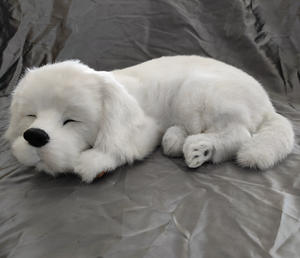Boneka Anjing Tidur Realistis 24Cm, Mainan Anak-Anak, Dioperasikan dengan Baterai, Anjing Tidur Bernapas Seperti Anjing Sungguhan - Product Image 3