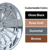 Jantes Viorock Polishing Deep Dish 20x10 22x12 22x14 24x12 24x14 6x139.7 6x5.5 8x6.5 8x180 10x225 pour camions tout-terrain, compatibles Ram Ford