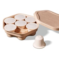 Capsules de café bio biodégradables en PLA Petites capsules en plastique Capsule de café vide en bagasse avec couvercles