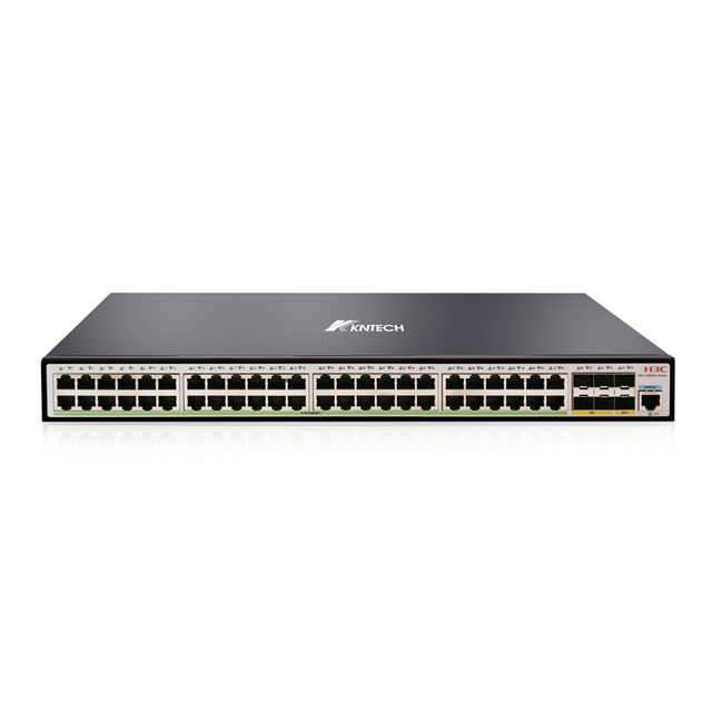 KNTECH KNPB-48 48-Port Managed PoE Switch with SIP Call Control Gigabit Ethernet and 4 SFP+ for IP PBX/PABX Security Systems