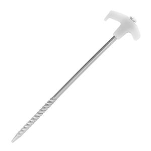 Estaca de tienda de campaña que brilla en la oscuridad, estaca de suelo de acero de 25 cm para tienda de campaña, lona, resistente al viento, para uso en exteriores - Product Image 1