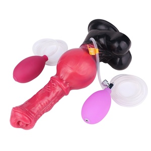 YOCY Dildos Inflables para Perros con Gran Nudo, Tapón Anal con Chorro, Juguete Sexual para Adultos para Mujeres y Hombres, Masturbador de Próstata, Dildo con Eyaculación - Product Image 1
