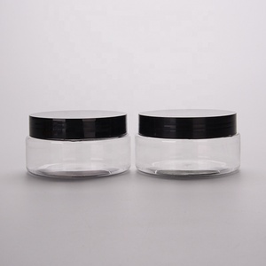 Bouchon à vis à double paroi PS transparent bouche large pot de 200ml 250ml <span class=keywords><strong>pour</strong></span> emballage de capsule de vitamine de poudre de nutrition de santé d'huile de <span class=keywords><strong>poisson</strong></span> OEM - Product Image 5