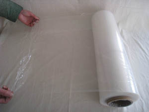 18''x1500'x80gauge PE tay Pallet gói bộ phim kéo dài cuộn rõ ràng minh bạch LLDPE bao bì nhựa mô hình thu nhỏ bọc - Product Image 6