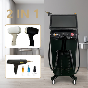 Máquina de depilación láser de diodo 808/1064/755 2 en 1, máquina de depilación láser de diodo de 808nm, láser Pico de picosegundos para eliminación de tatuajes de cejas - Product Image 1