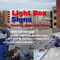 Signes d'intérieur de Lightbox pour la promotion efficace d'affaires