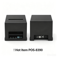 Imprimante de reçus POS8390 à prix avantageux, imprimante thermique de reçus POS 80 mm USB Ethernet et Bluetooth, imprimante de reçus POS 3 pouces avec coupe-papier automatique