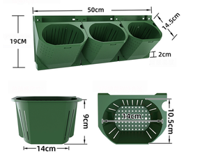 <span class=keywords><strong>Greenwall</strong></span> Chậu Nhựa Treo Tường Phòng Khách Vườn Đứng Chậu Hoa Tự Tưới Với Hệ Thống Tưới Nhỏ Giọt - Product Image 6