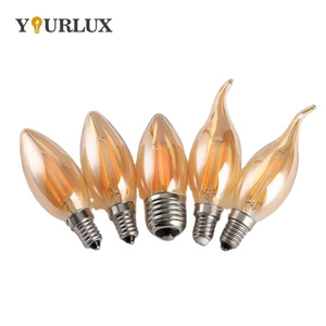 Hot hổ phách rõ ràng tùy chỉnh bóng đèn dây tóc <span class=keywords><strong>C35</strong></span> đuôi c35t 5 wát <span class=keywords><strong>LED</strong></span> bóng đèn dây tóc cho chiếu sáng trang trí - Product Image 2