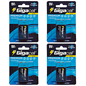 Piles primaires 6LR61, piles alcalines de qualité supérieure, cellule 9V 600 mAh, idéales pour les appareils électriques, détecteurs de fumée/CO, alarmes incendie, capteurs d'alarme - Product Image 1