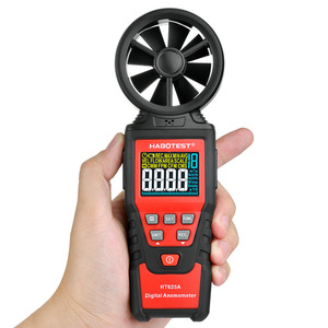 Anémomètre numérique Huabo HT622AB, détecteur de vitesse du vent 0-99 mph, mesure du débit d'air intérieur/extérieur - Product Image 2