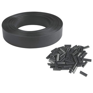 4.6cmx50m 100 <strong>Clips</strong> Hard PVC Strip Screen <strong>Fence</strong> for Garden Chain Link Weave Occultation PVC Kit Rigid Panel - Product Image 1