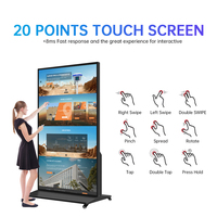 CUHUB - Pantalla LCD Vertical de 75 Pulgadas con Soporte de Piso, Pantalla Completa, Señalización Digital con Control Remoto Inteligente, CKD SKD