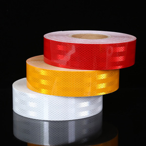 Cinta de advertencia reflectante impermeable popular Pegatinas de seguridad nocturna para exteriores Cinta reflectante para remolque - Product Image 4