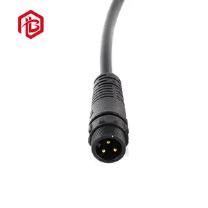 IP67/IP68 su geçirmez erkek ve dişi M12 2pin 3pin 4pin 5pin 6pin 7pin kablo konektörü LED ışık şerit