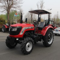 Traktor Kebun Otomatis Diesel 4WD Mini Pertanian 50HP Mesin Yunnei Rotary Tiller Mower Laris Terjual