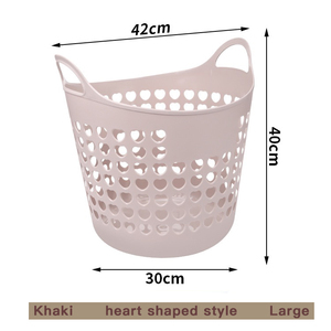 Venta al por mayor sostenible PP hogar plástico lavandería cesta de almacenamiento de artículos diversos multifuncional moldeado por inyección para cocina Baño - Product Image 6