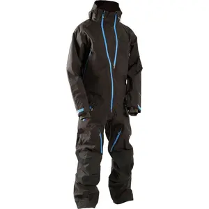 RG-Warm filling thick snow outfits ski suits mens one piece jumpsuit with hood