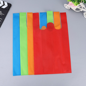 ถุงช้อปปิ้งผ้าไม่ทอแบบเสื้อยืด/ถุงผ้าไม่ทอแบบเสื้อยืด<span class=keywords><strong>ราคา</strong></span>ประหยัด/ถุงผ้าไม่ทอแบบใช้แล้วทิ้งพร้อมพิมพ์ลาย - Product Image 3