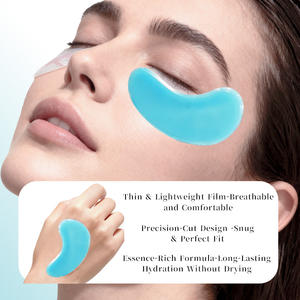 Organic Herbal Hyaluronic Acid Moisturizing Under <b>Eye</b> Gel Pads Crystal <b>Eye</b> <b>Mask</b> <b>Collagen</b> Anti-Wrinkle Blue Patch for Dry Skin - Product Image 3