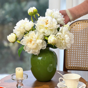 Vase en céramique <span class=keywords><strong>Art</strong></span> Déco haut de gamme, nouveau, petit, en porcelaine craquelée, écologique, pour table, avec un design <span class=keywords><strong>Art</strong></span> Déco distinctif - Product Image 2