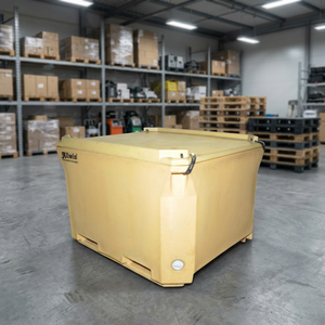 Bac de stockage pour poissons en plastique HDPE écologique de 660 L avec construction durable, boîte de stockage alimentaire multifonctionnelle - Product Image 3