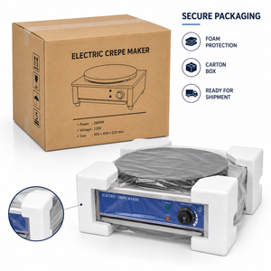 Crêpière Électrique Commerciale Professionnelle 400mm avec Plaque en Fonte, Machine à Crêpes en Acier Inoxydable pour Restaurant - Product Image 6