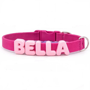 <span class=keywords><strong>Collare</strong></span> Personalizzato <span class=keywords><strong>con</strong></span> Ciondolo Lettera in Inglese, Pendente in Silicone Personalizzato per Cani e Gatti, Accessori per Guinzaglio - Product Image 5