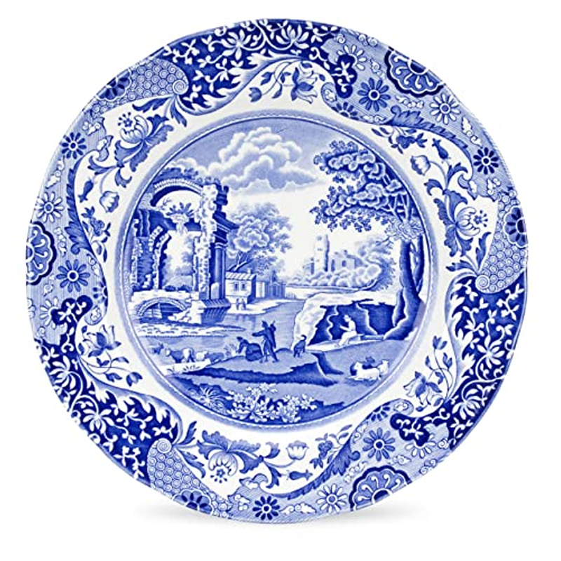 中国　プレート お皿 中国のセラミック白と青の皿アンティーク中国プレートディナー
