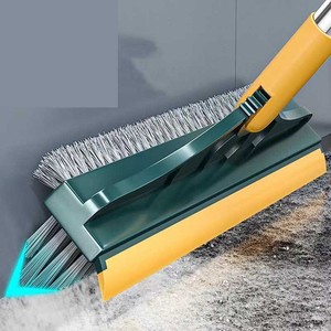 Cepillo de baño, raspador de limpieza de huecos, cepillo de costura, mango largo tres en uno para arrastrar esquinas muertas - Product Image 2