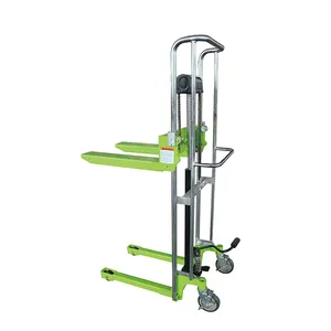 400kg pedestrian operating type hydraulic manual hand pallet stacker