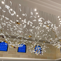 ANNO Lampu Gantung Kaca Mewah untuk Vila Keluarga Modern dan Hotel