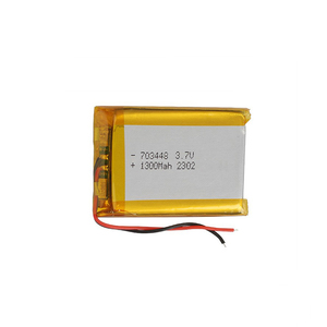 Bateria Recarregável de Polímero de Lítio 3.7V 1300mAh LP703448 Pacote de Baterias Lipo - Product Image 1
