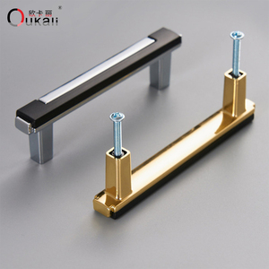 Oukali Modern Furniture Zink Schubladen griff für Schlafzimmer Badezimmer oder Wohnzimmer Kommode Gold Griffe & Kleider schrank Küchen schrank - Product Image 1