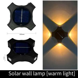 <b>Adjustable</b> Design IP65 Waterproof 5W LED Outdoor Garden Solar <b>Lamp</b> Solar Wall-Mounted Street Light 3500K Warm White 90 Beam - Product Image 6