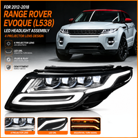 Untuk Land Rover Range Rover Evoque 2012 2013 2014 2015 2016 2017 2018 L538 Lampu Depan LED 4 Lensa Upgrade 2026 Desain Upgrade Baru