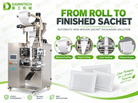 Machine d'emballage automatique de poudre à vis sans fin, machine d'emballage de sachets non tissés à trois soudures ultrasoniques pour poudre fine de chaux minérale
