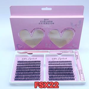 FSX23 Fournisseurs bon marché d'<span class=keywords><strong>extension</strong></span> <span class=keywords><strong>de</strong></span> cils 3D à la maison Beauty Diy Fan Lashes Faux Eyelash Extensions - Product Image 2
