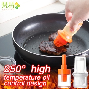 Portable Squeeze Silicone Bbq Oil <b>Brush</b> Kitchen Cooking Oil <b>Brush</b> with <b>Bottle</b> - Product Image 2