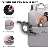 Câble USB-C vers USB-C télescopique en PVC de 1 m avec logo personnalisé, chargeur rapide rétractable 60 W pour voiture, téléphone, tablette, mobile