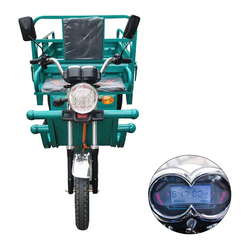 Triciclo elétrico de carga mais barato para uso agrícola triciclos elétricos de alta potência à prova d'água de três rodas 1500-2000W