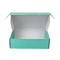 Boîte d'expédition en carton ondulé personnalisée, finition mate, paillettes, emballage écologique et durable pour les petites entreprises