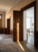 ISILINE Poignée de porte classique en laiton, design vieilli antique, serrure de porte intérieure